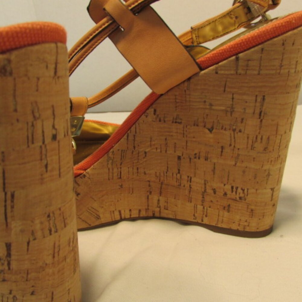 Coach Linden Platform Cork Slingback Wedges - Picture 8 of 14